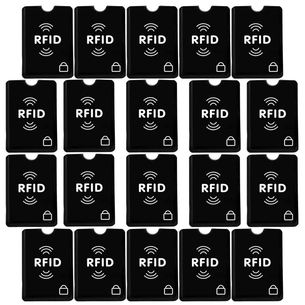 8379 Set Of 20 Rfid Blocking Sleeves Best Way To Protect Your Cards